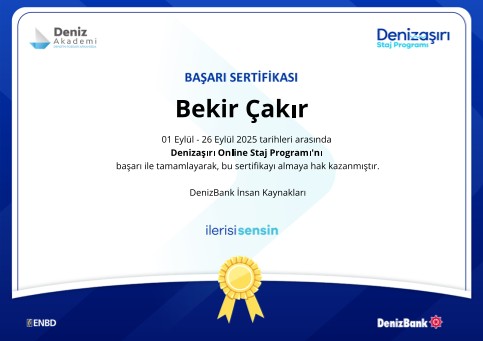 DenizBank Online Staj Programı